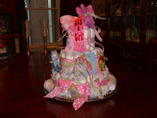 Sports diaper cake