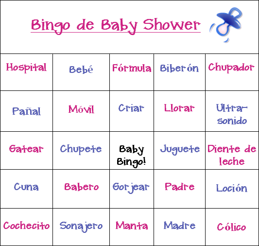 de Baby Shower En Espanol - Gratis y Divertidos!