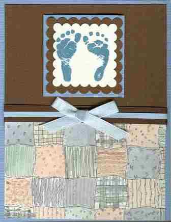 baby footprint invitation