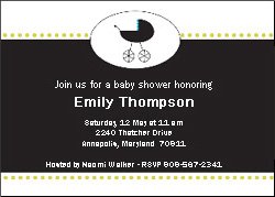 Baby Carriage Invite