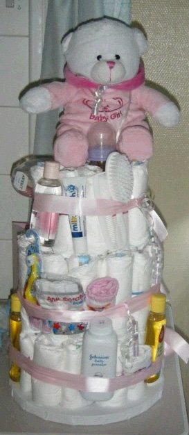 Girl Nappy Cake