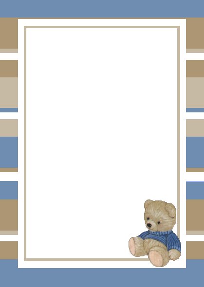 teddy bear baby shower invitations